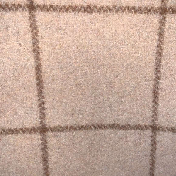 Preloved Window Pane Wool Overnighter Duffle/Tote Plaid Bag by Mark & Graham - Picture 2 of 12